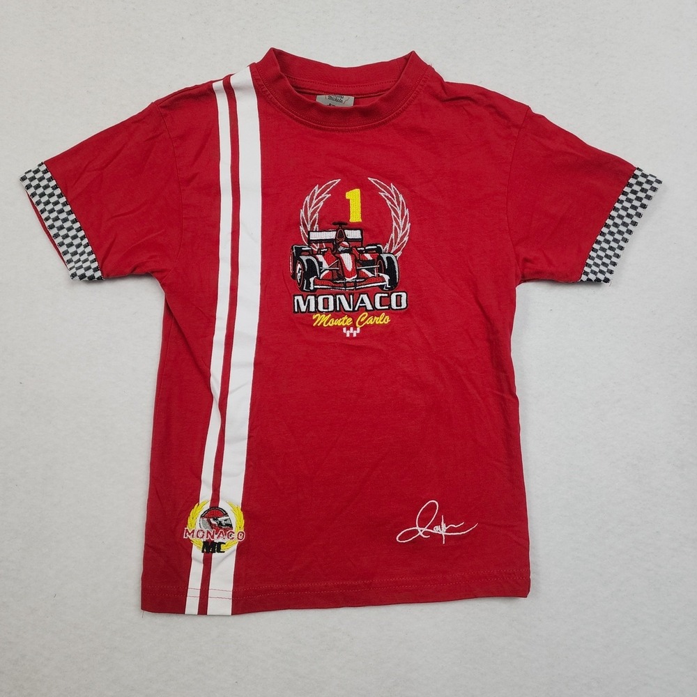 Vtg Creations Michele T Shirt Unisex Kids 6 Formula 1 Monaco Grand Prix Racing